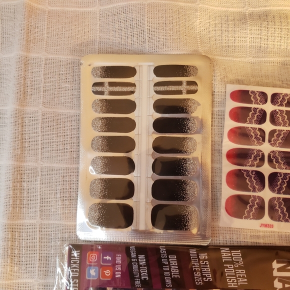 3 sets Dark color collection nail polish strips - Picture 3 of 8